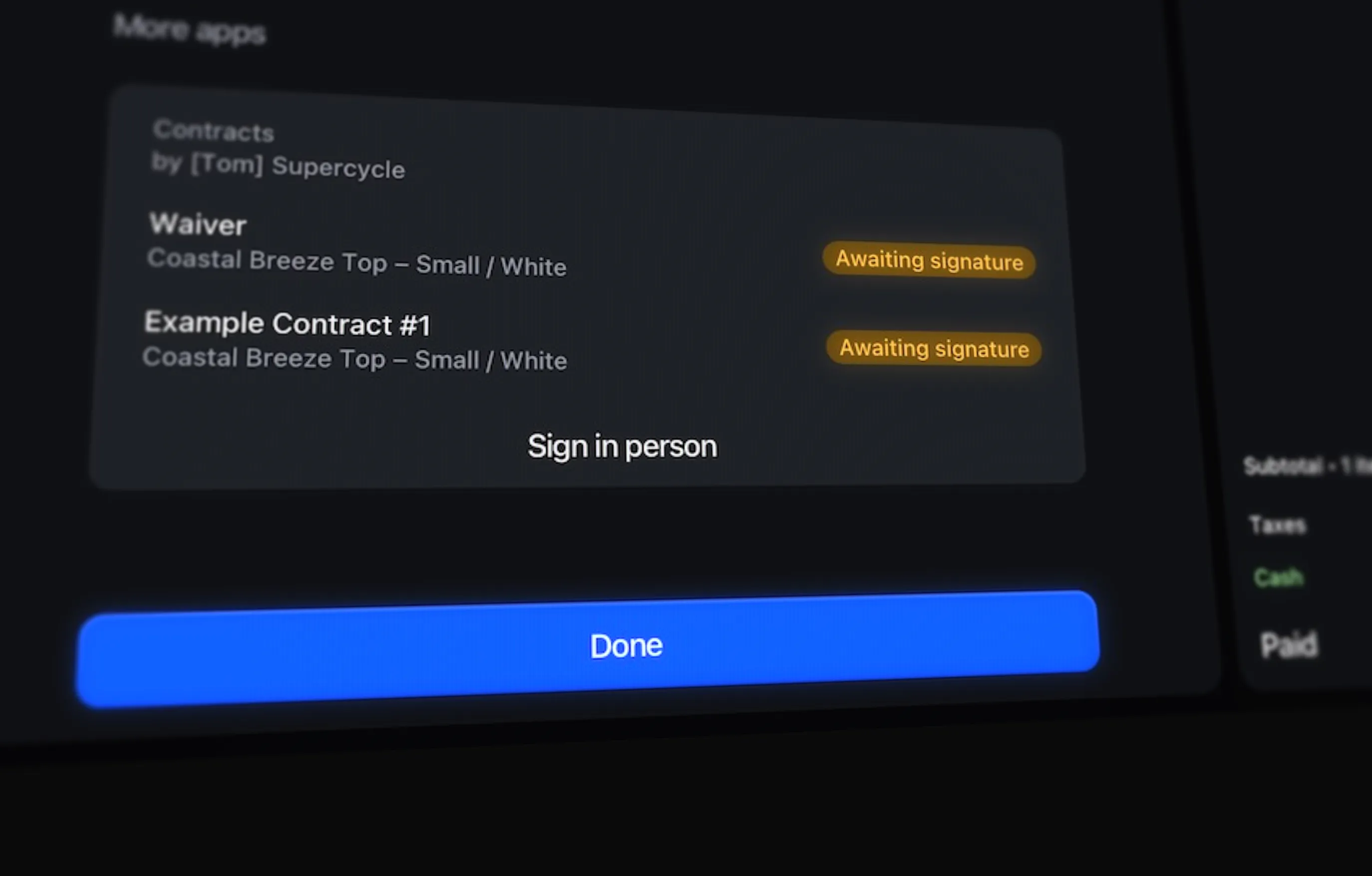 E-signatures