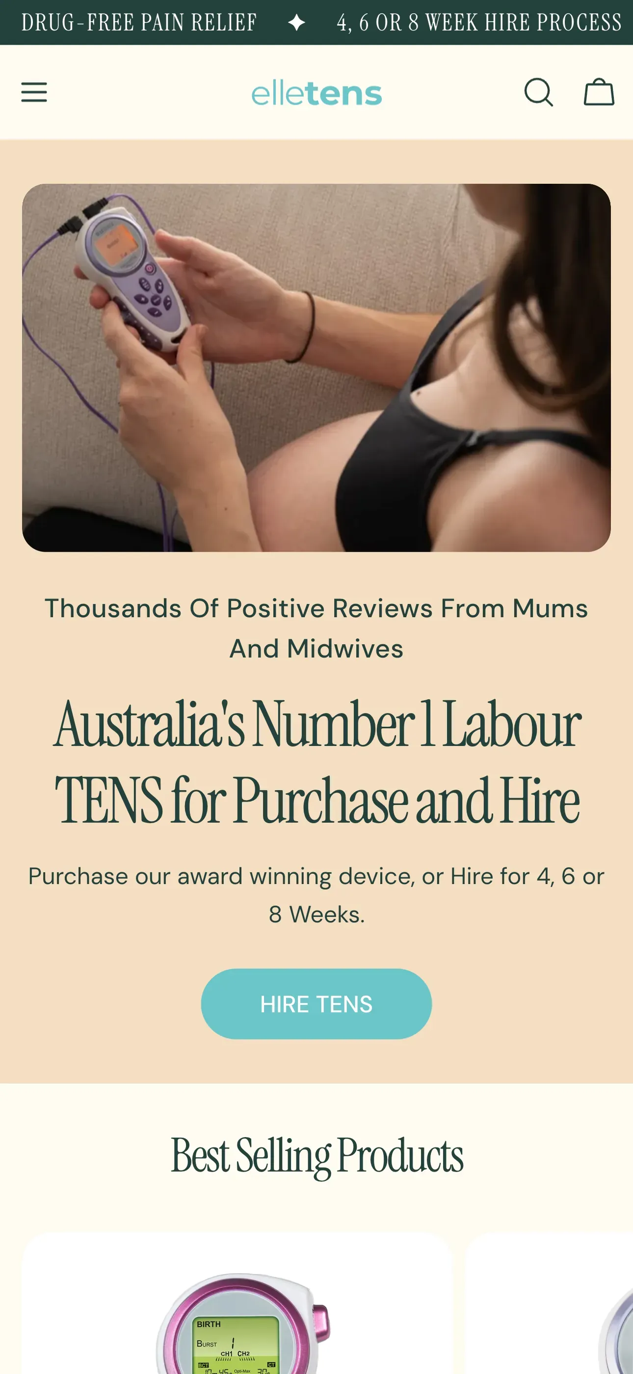 Medical machine rental mobile view